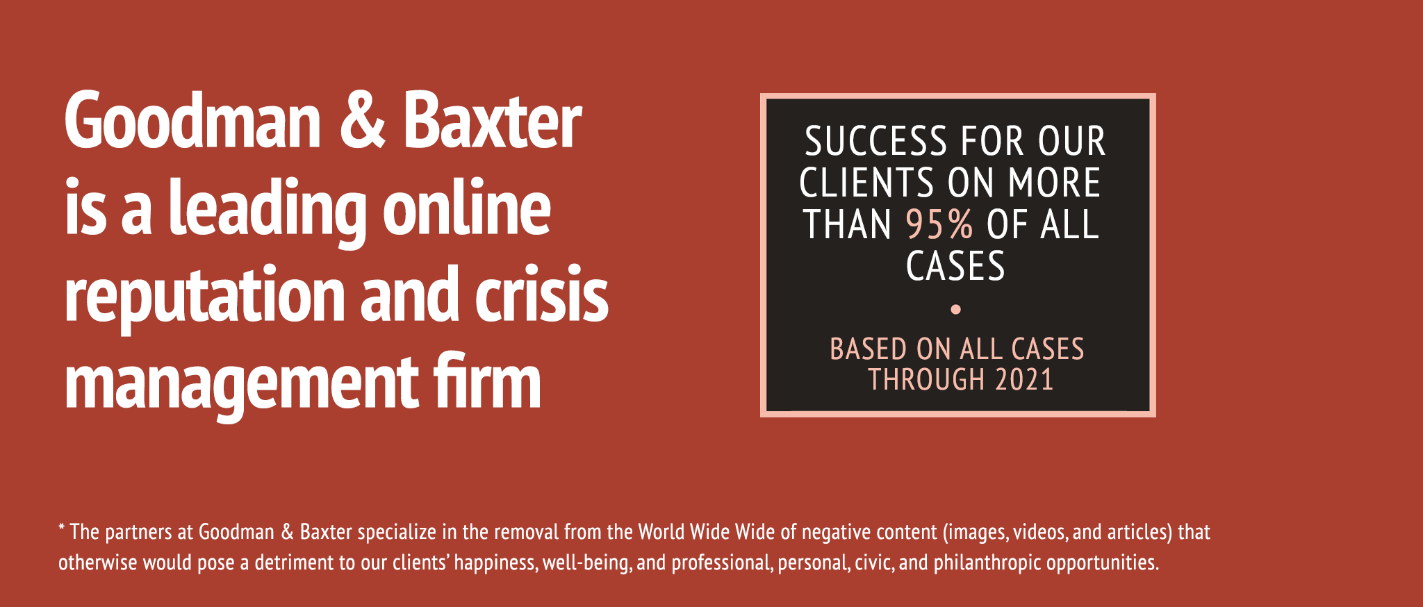 Goodman & Baxter - A Leading Online Reputation Management Firm